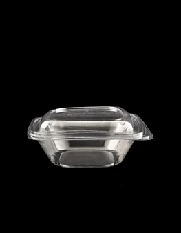 180x180x53 Salad bowl with integrated lid