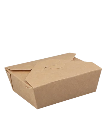 Rectangular meal box with hook closure E150 B196 H90